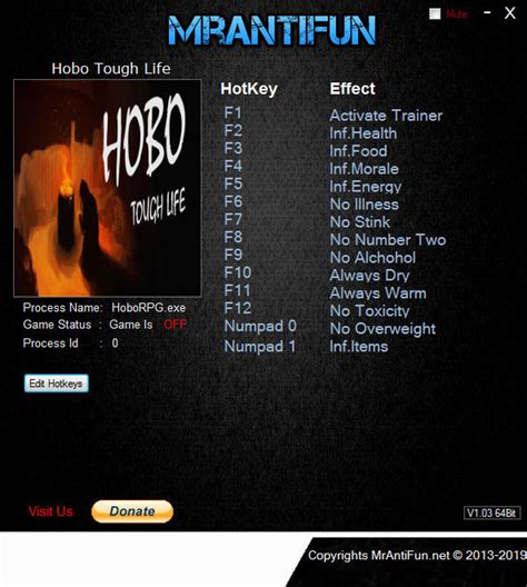 Hobo: Tough Life Cheats & Trainers for PC